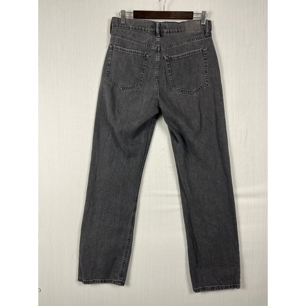 Aeropostale 90s Baggy Jeans Womens 4 Gray Button Fly Distressed Grunge Denim - Picture 6 of 11